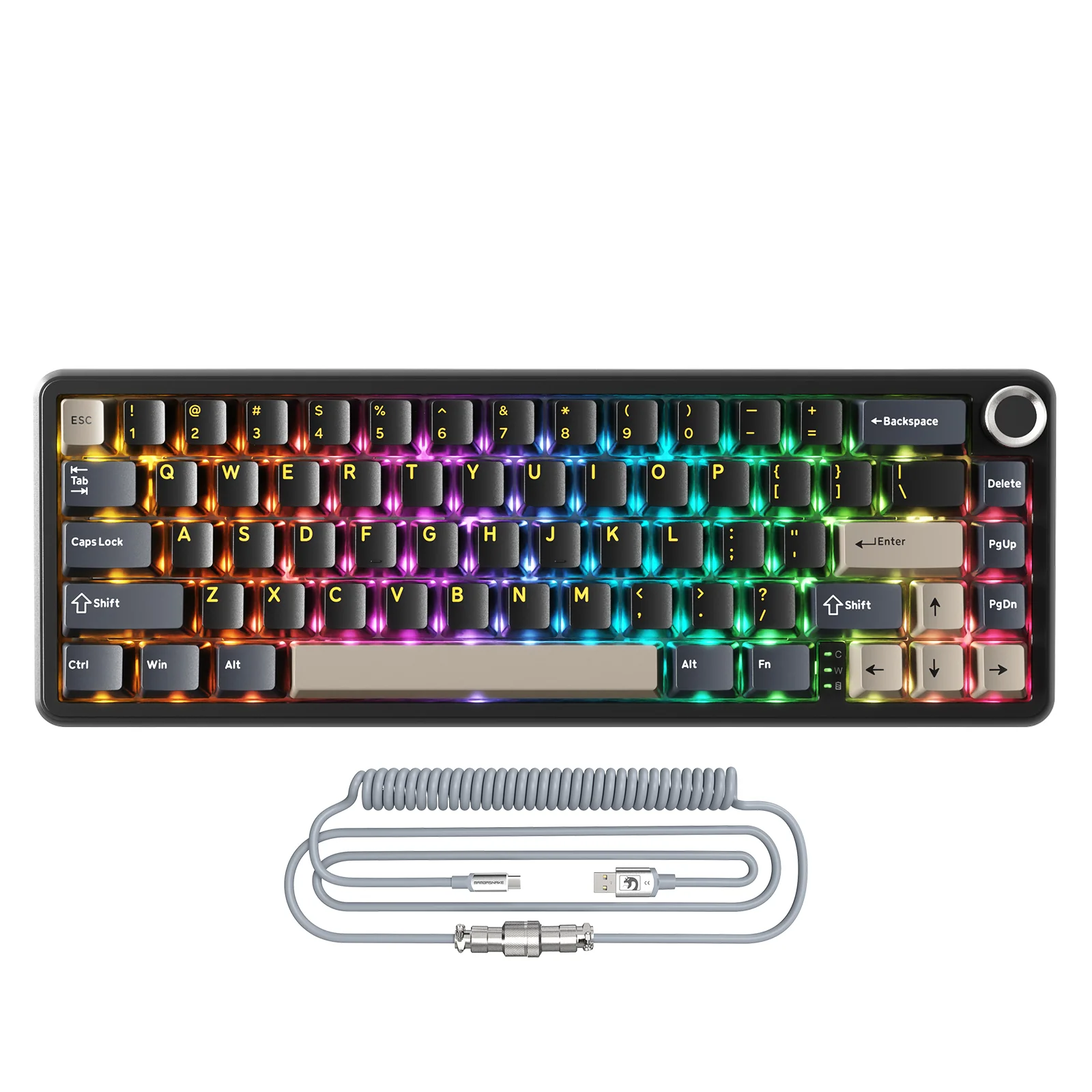 ATTACK SHARK X66 Wireless Mechanical Keyboard with 8K Coiled Cable - Image 10