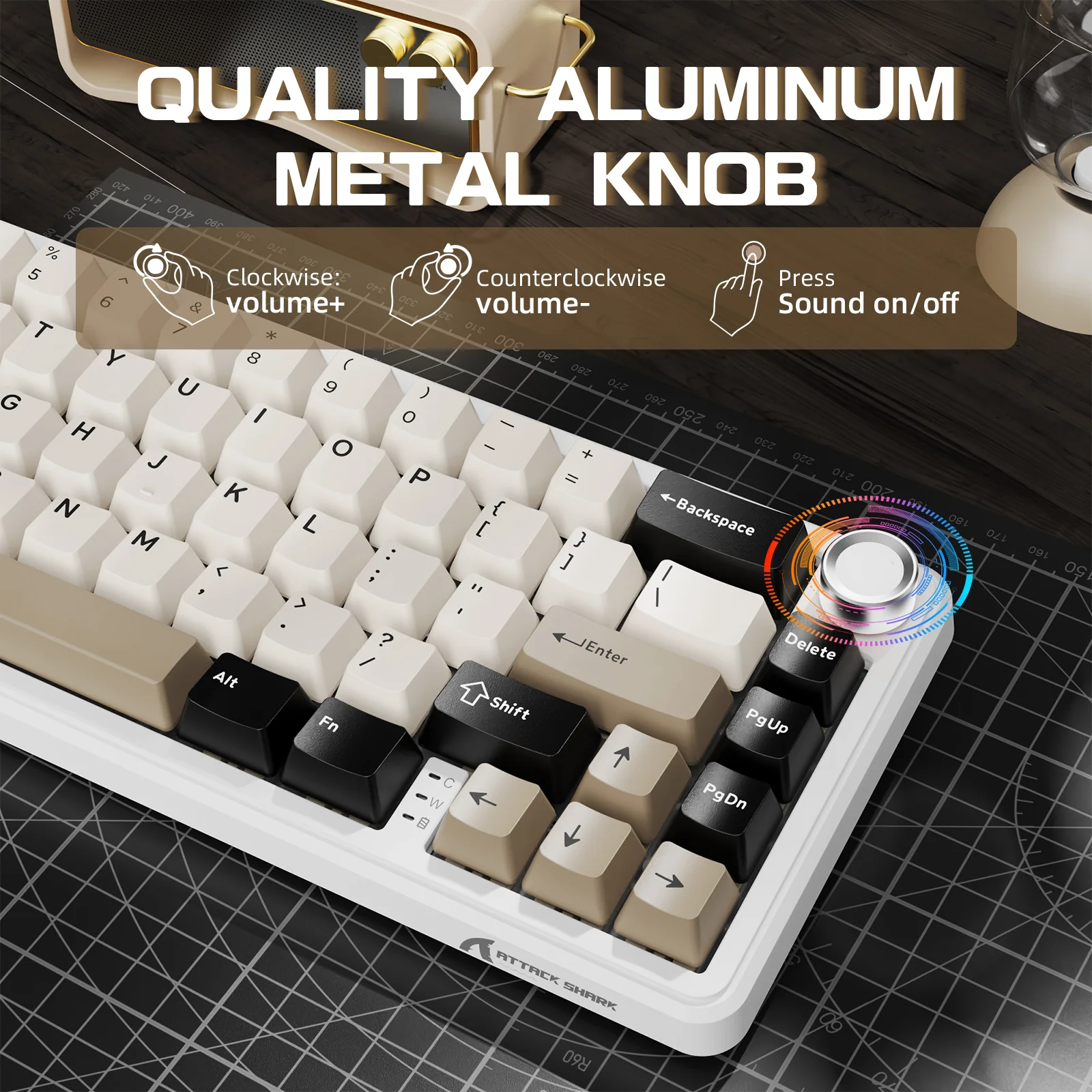 ATTACK SHARK X66 Wireless Mechanical Keyboard with 8K Coiled Cable - Image 24