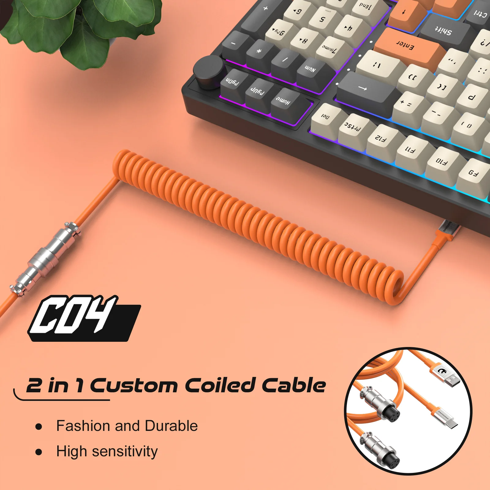 ATTACK SHARK C04 COILED CABLE - Image 20