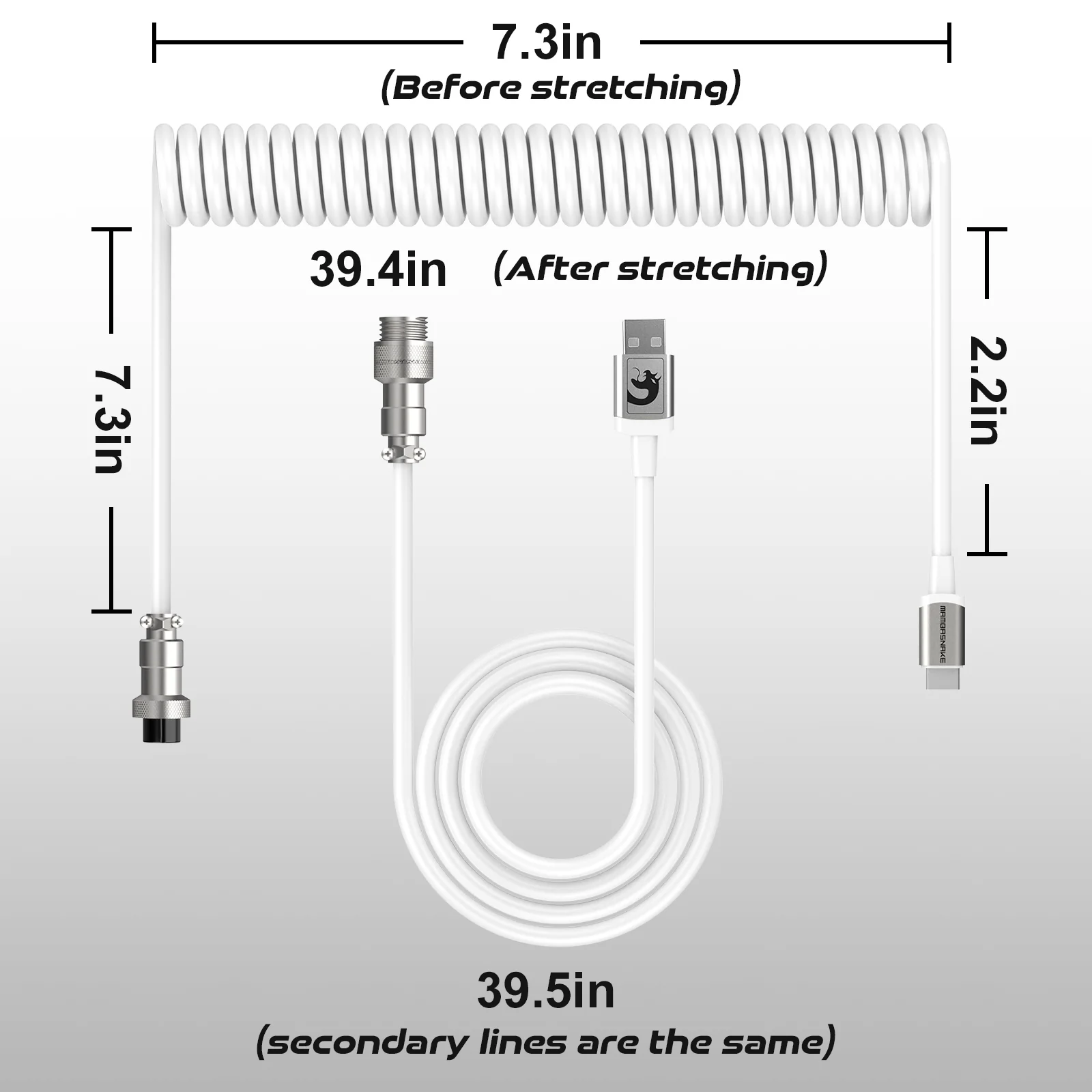 ATTACK SHARK C04 COILED CABLE - Image 8