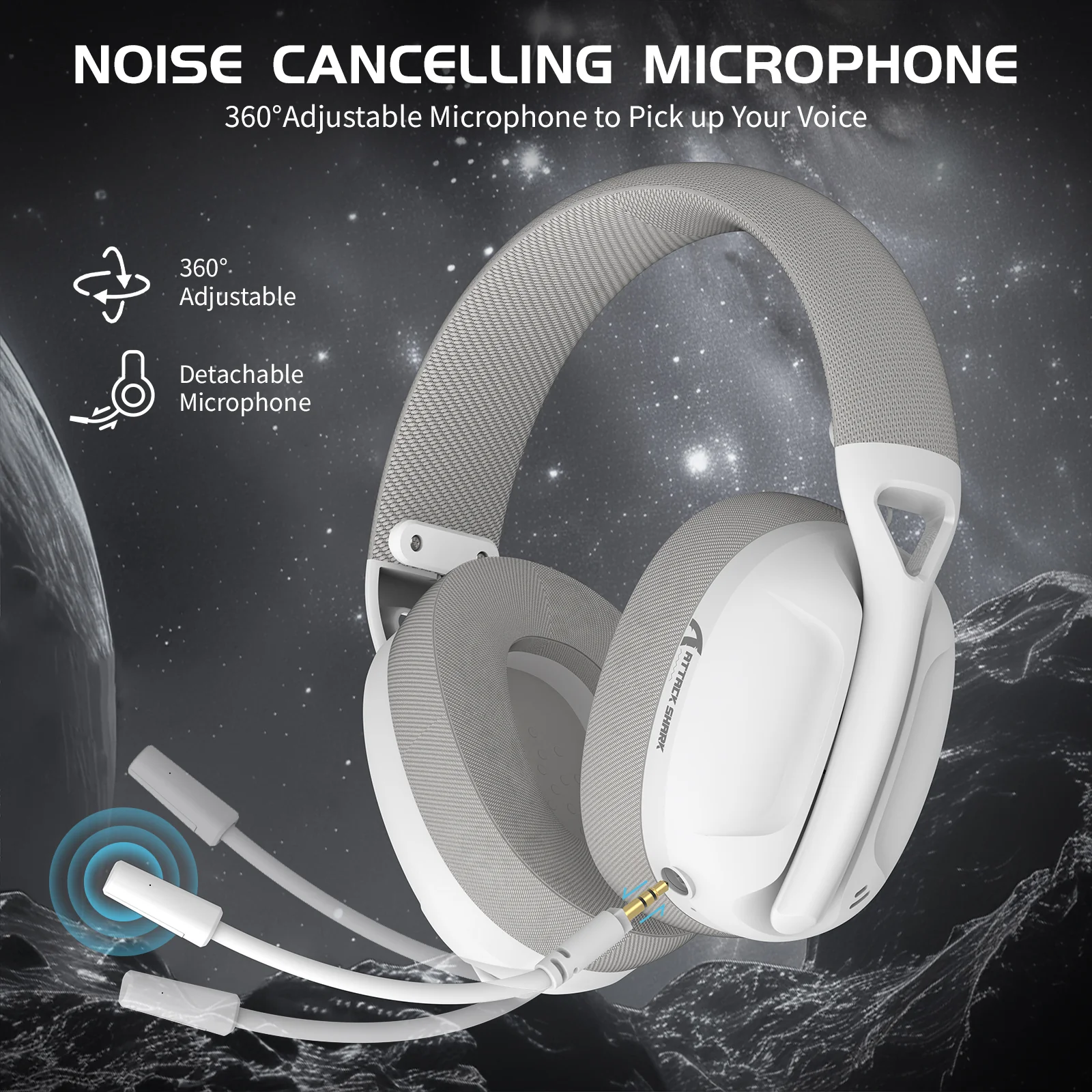 ATTACK SHARK L80 Ultra-Light Tri-Mode Gaming Headset - Image 7