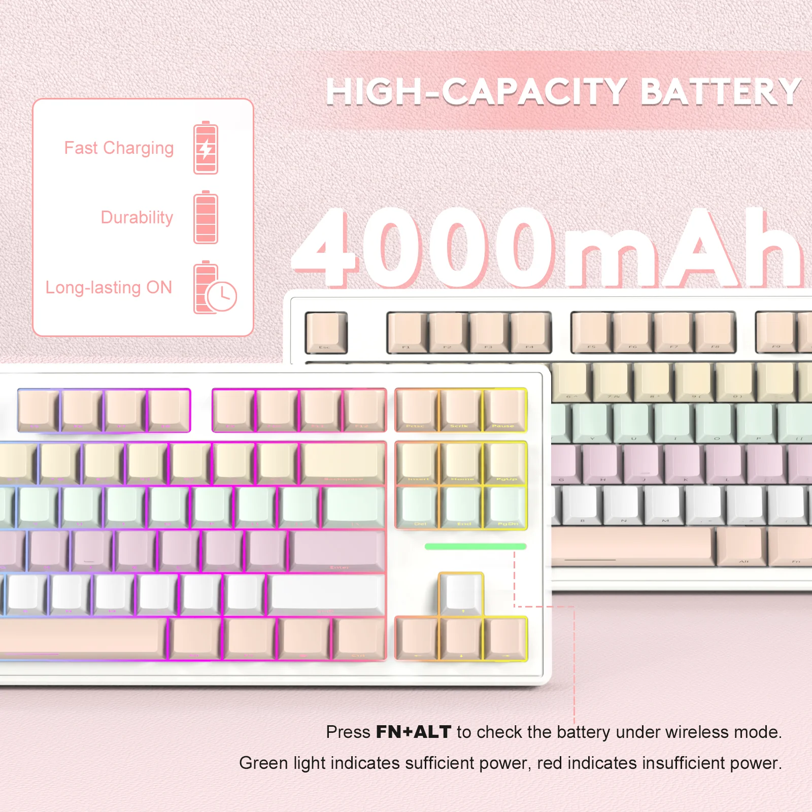 ATTACK SHARK M87 Wireless Mechanical Keyboard - Image 16