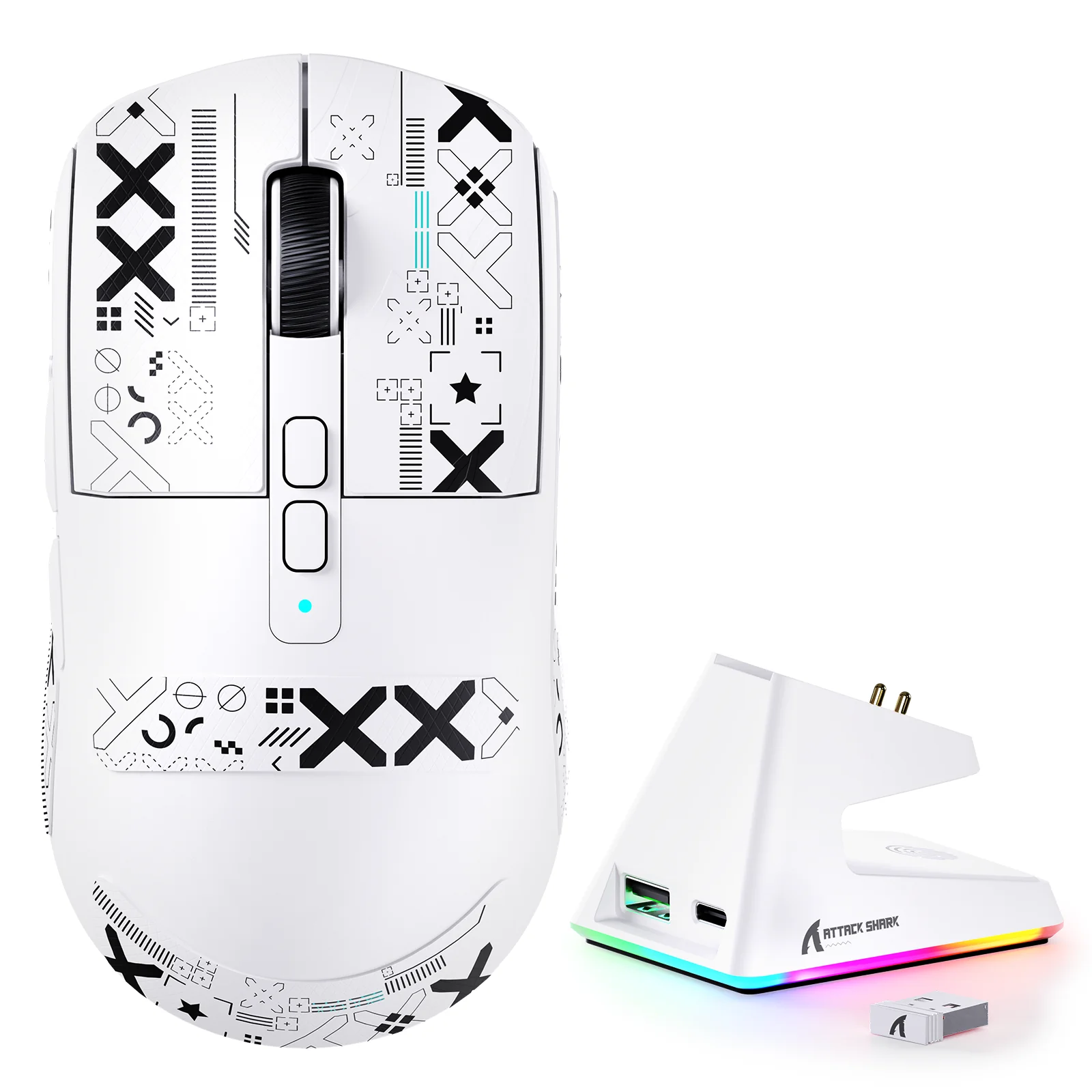 ATTACK SHARK X6 Three Modes Gaming Mouse With Charging Dock - Image 12