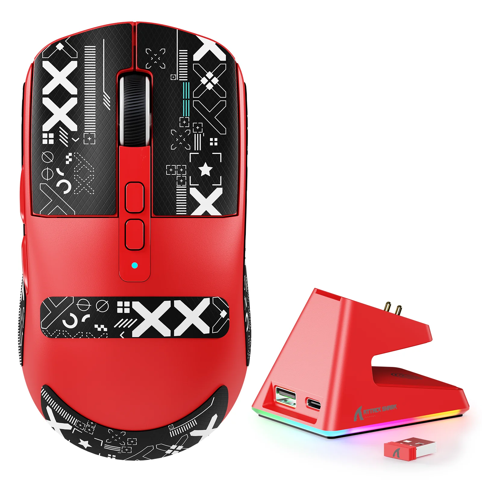 ATTACK SHARK X6 Three Modes Gaming Mouse With Charging Dock - Image 9