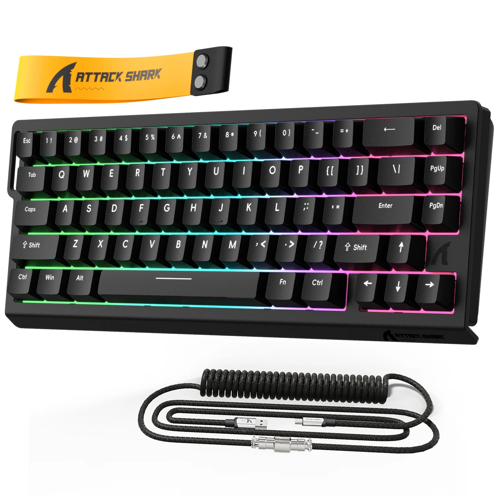 ATTACK SHARK X68 HE Rapid Trigger Keyboard Magnetic Switch with C01PRO Coiled Cable - Image 30